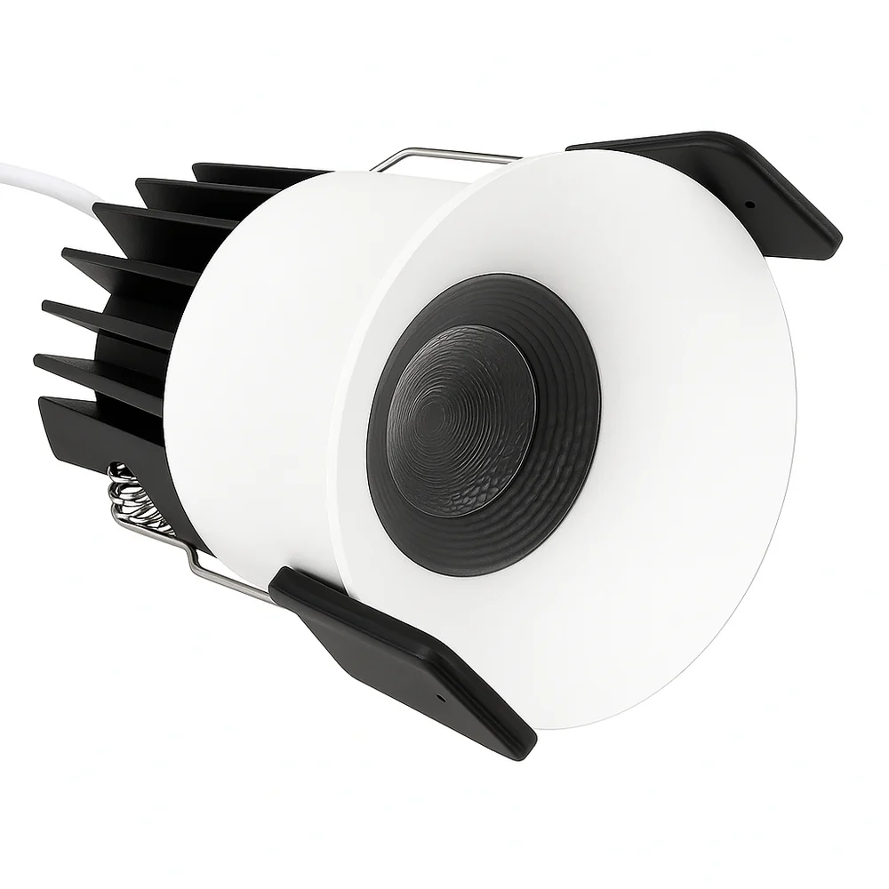 PRO Downlight PRO-1B Series Deep Recessed Anti-Glare Full Spectrum LED Downlight | AC 100–130V | 4 / 10 Pack | 7W / 9W / 12W | 5-CCT Adjustable | 24° Beam Angle | White Housing | CRI 95+ | Commercial Ceiling Recessed Lighting