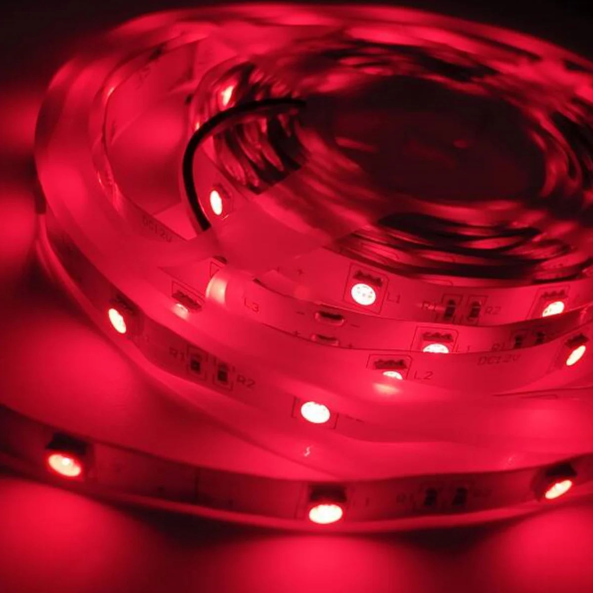 LightingWill 730–735nm SMD5050 DC12V IR LED Strip Light – 30/60/120 LEDs/m, 5 Meters, IP00/IP65