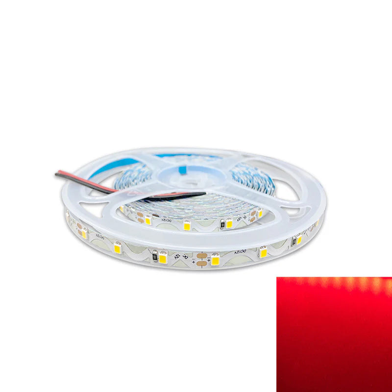 DC12V SMD2835 S-Shape LED Strip Light | 5M | 60 LEDs/m | 6mm PCB | High Brightness Low Voltage LED Tape | Non-Waterproof | Warm White / Natural White / Cool White / Red / Blue / Golden Yellow / Green / Pink | for Mirror, Kitchen Cabinet, Bedroom