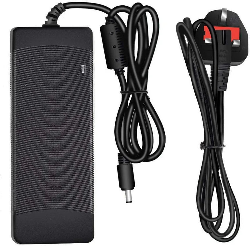 Desktop Power Supply Adapter DC 12V 36W–120W, AC 100–240V Input Switching Transformer Charger with US/UK Plug for LED Strip Lights, CCTV, Pumps, Electronics