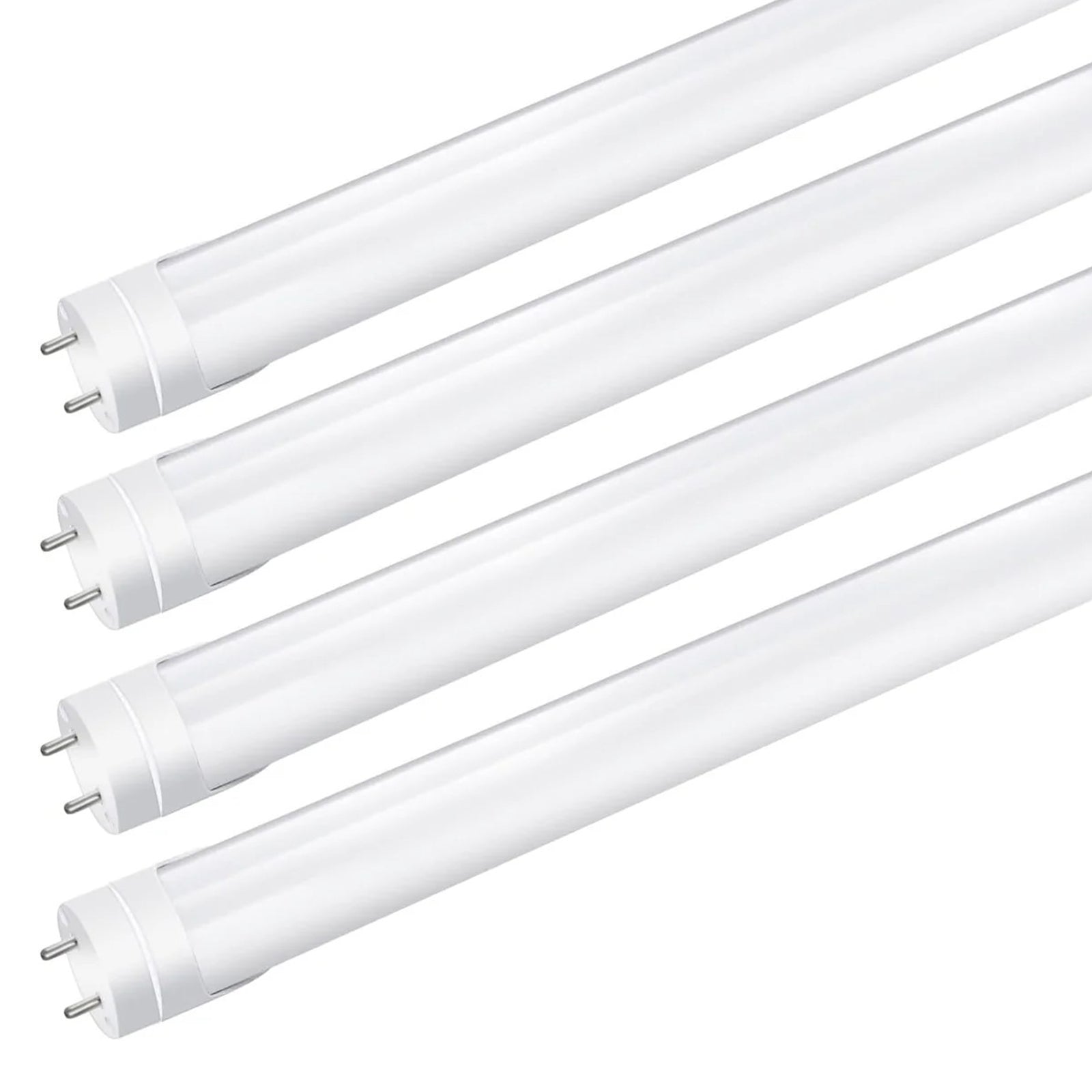 LightingWill LED T8 Light Tube 2FT, Warm White 3000K-3500K, Dual-End Powered Ballast Bypass, 1000Lumens 10W (24W Fluorescent Equivalent), Frosted Cover, AC85-265V Lighting Tube Fixtures, 4 Pack…
