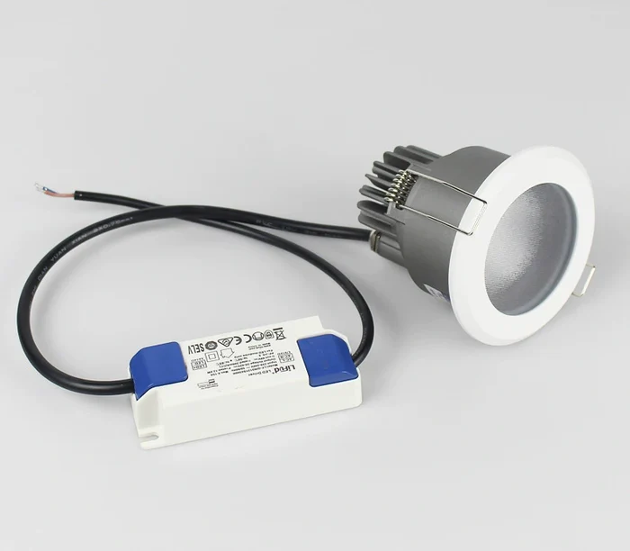 FX Waterproof Downlight – FX-1 Series IP65 LED Recessed Light | 7W / 12W / 15W | CRI 80+ | AC100–240V | Moisture-Resistant Ceiling Light for Shower, Sauna & Outdoor Areas | White Trim | 1 / 4 / 10 Pack | Non-Dimmable