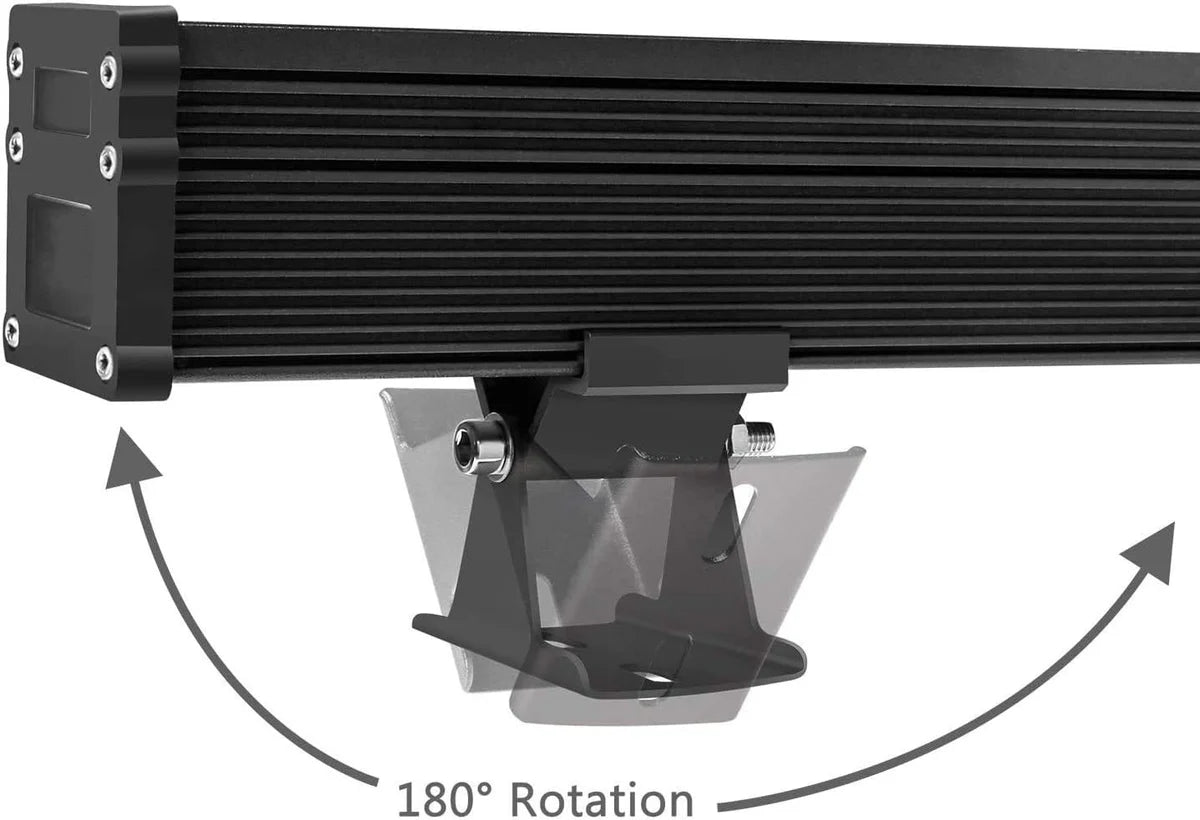 LightingWill Linkable 7060 Linear RGB LED Wall Washer – AC85-265V | 36W | Waterproof Color Changing Wall Wash Light | 24-Key RF Remote Control | for Indoor & Outdoor Architectural Lighting