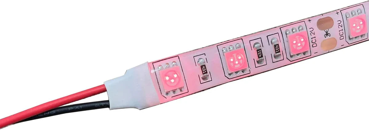 660–670nm  SMD5050 DC12V Red LED Strip Light – High Power Red for Therapy & Plants, 30/60/120 LEDs/m, 5 Meters, IP00/IP65