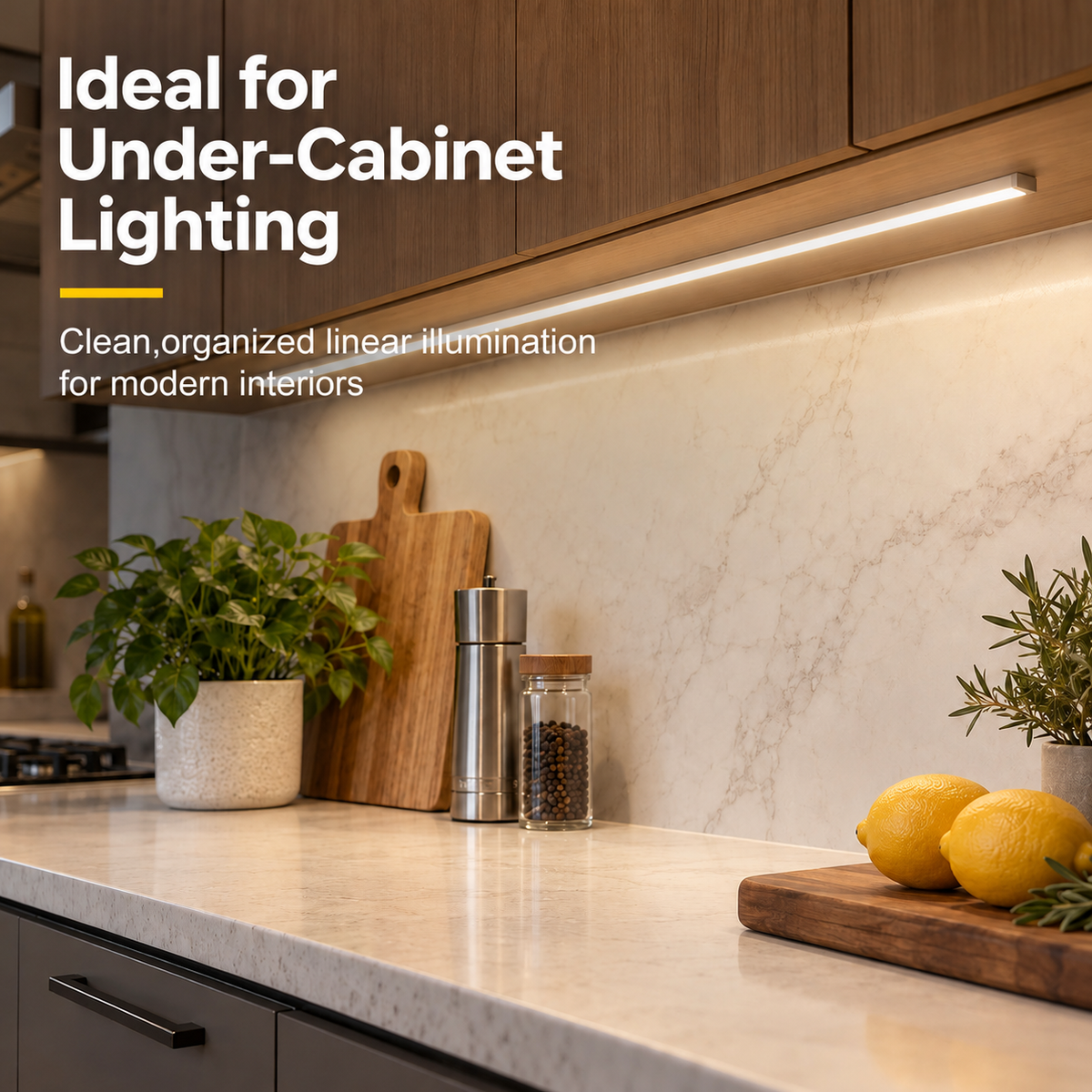 Silbernes U01 9 x 23 mm U-förmiges Innenprofil, Breite 12 mm, LED-Aluminium-Kanalsystem mit Abdeckung, Endkappen und Befestigungsclips für die Installation von LED-Lichtstreifen
