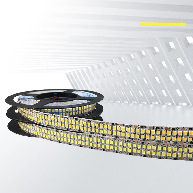 SMD2835 Double Row LED Strip Light | 5M | DC 12V / 24V | 480 LEDs/m | 15mm PCB | High Brightness Low Voltage LED Tape | Non-Waterproof | Warm White / Natural White / Cool White
