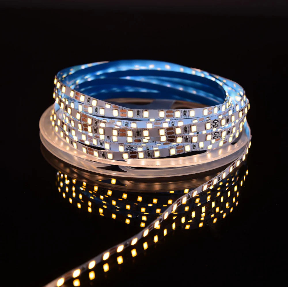 SMD2835 LED Strip Light, 5m Roll | 12V DC | 120 LEDs/m | 8W/m | White 3000K / 4000K / 6000K | 4mm / 5mm PCB | Non-Waterproof IP00