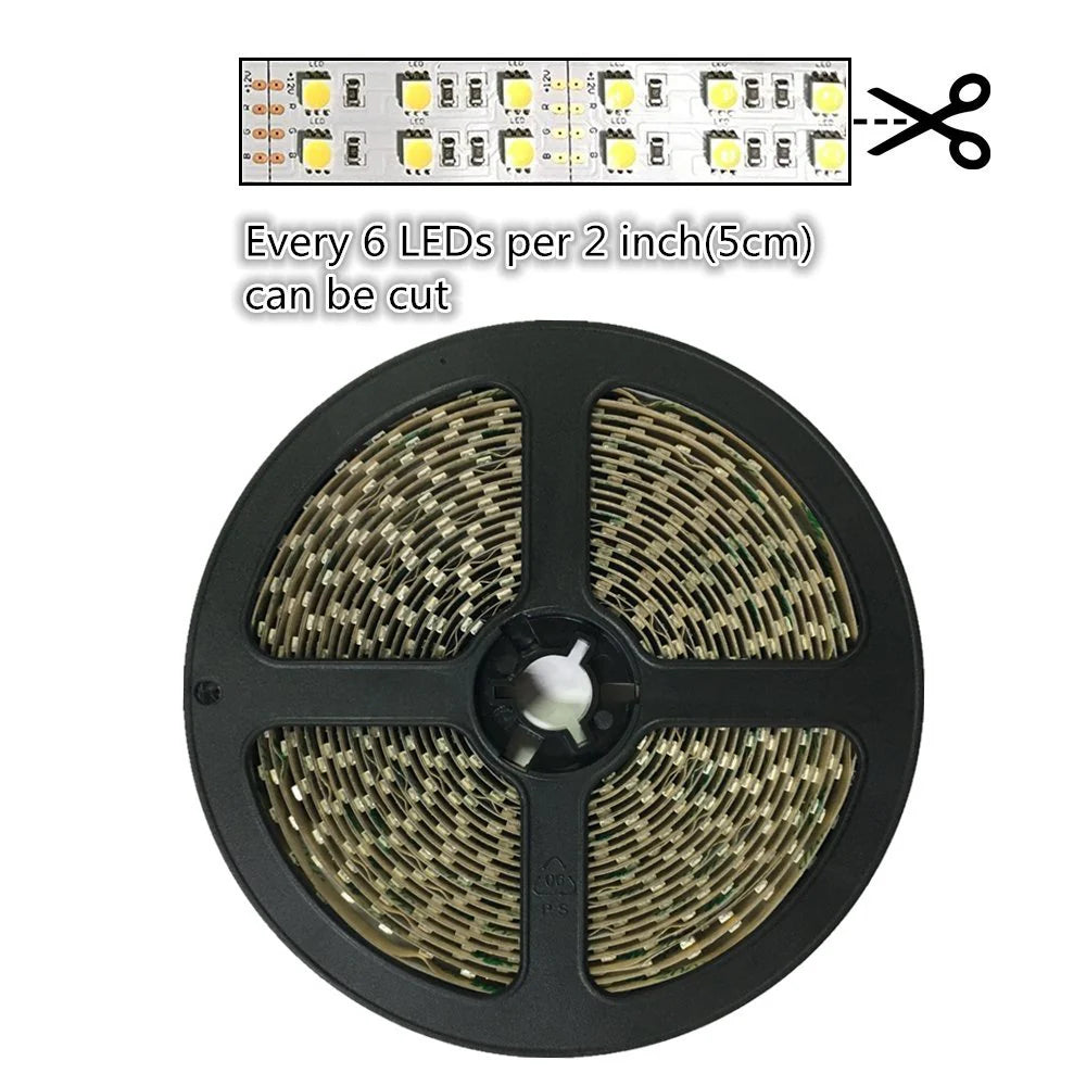 940nm SMD5050 DC12V Infrared LED Strip Light – High Power Invisible IR for Surveillance, 30/60/120 LEDs/m, 5 Meters, IP00/IP65