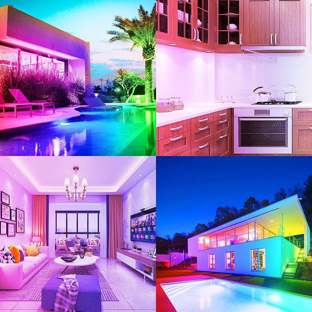 LightingWill 2 Inch LED Recessed Lighting, Smart WiFi LED Downlight, 5W LED Ceiling Light Compatible with Alexa/Google Assistant, Dimmable RGB & 2700K-6500K, 120V with LED Driver (4 Pack)