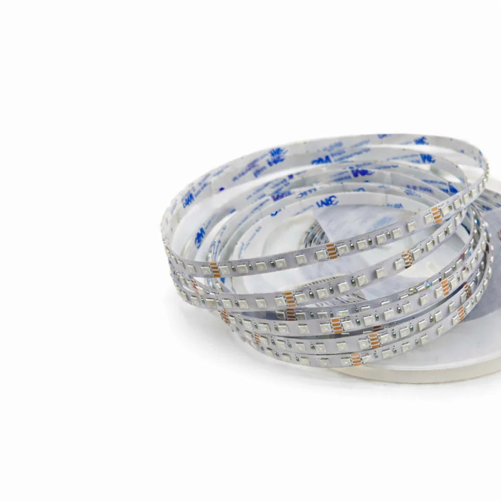 LightingWill 8MM Wide SMD5050 RGB LED Strip Light - DC12V | 60 LEDs/M | 8mm PCB | Non-Waterproof | 5/50M | for Mirror, Kitchen Cabinet, Bedroom