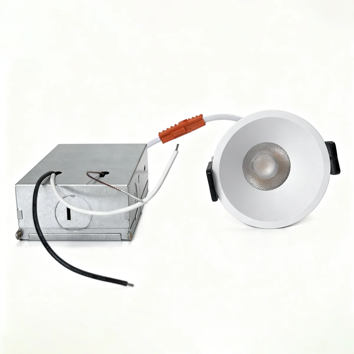 PRO Downlight PRO-1A Series Deep Recessed Anti-Glare Full Spectrum LED Downlight | AC 100–130V | 4 / 10 Pack | 7W / 9W / 12W | 5-CCT Selectable | 24° Narrow Beam | White Trim | CRI 95+ | Commercial Recessed Ceiling Light