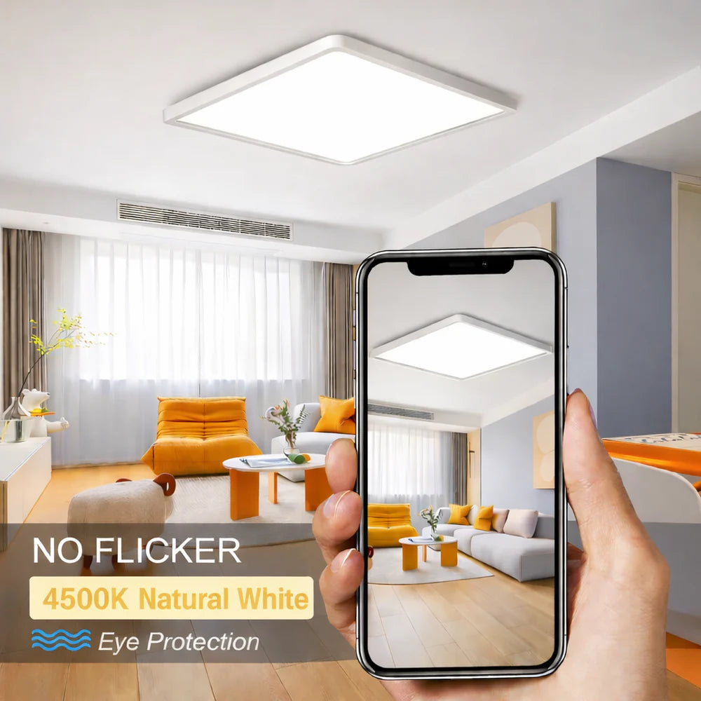 12.0 Inch Square 24W White LED Ceiling Light, 3000K / 4500K / 5000K / 6500K Flush Mount Ceiling Light Local Stock (US/UK/DE)