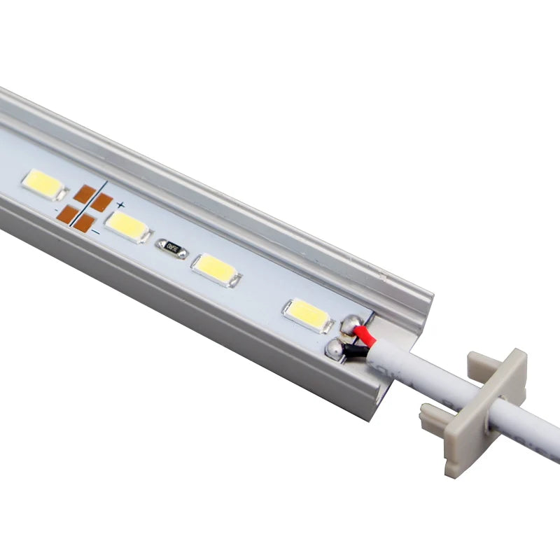LightingWill U02 Silver Aluminum Rigid LED Strip Light - DC12V | SMD5630 72 LEDs/M | 17×9mm | 0.5M/1M | Warm White / Natural White / Cool White| Silver Finish | Non-Waterproof | for Indoor Accent & Display Lighting | 10 / 50PCS