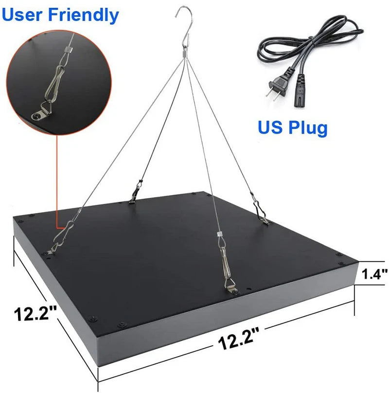 20W Floor Standing Blue Light Tanning Lamp – Blue Light 460–465nm | Dimmable Timer | AC100–240V | Aluminum Alloy + PC Cover | Floor Stand Included | for Skin Tanning & Bronze Tone | US / EU Plug