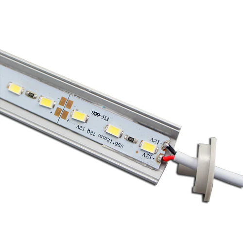 V02 Black Aluminum Rigid LED Strip Light - 16×16mm | DC12V | SMD5630 72 LEDs/M | 0.5M/1M | Warm White / Natural White / Cool White | Black Finish | Non-Waterproof | for Indoor Accent & Display Lighting | 10 / 50PCS