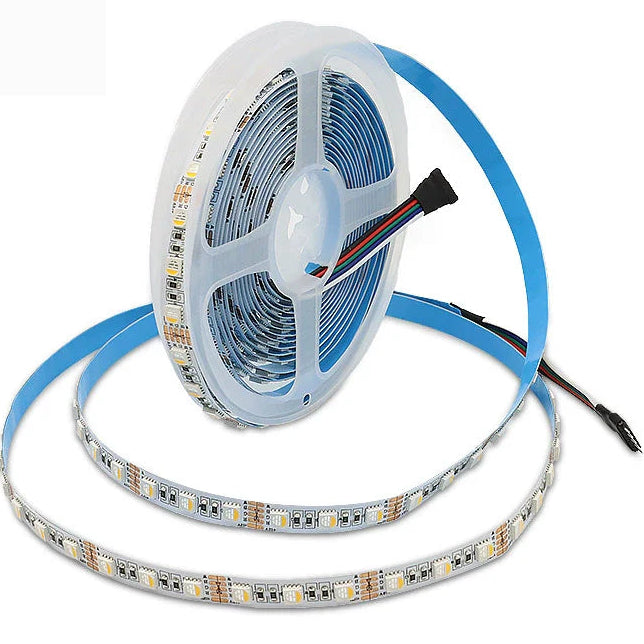 LightingWill RGBW RGBWW LED Strip Light DC24V, 10mm PCB 4-in-1 SMD5050 72 LEDs/m, IP00 IP65 IP67 Flexible LED Light Strip for Cabinet Mirror Bedroom Kitchen, 5m 50m