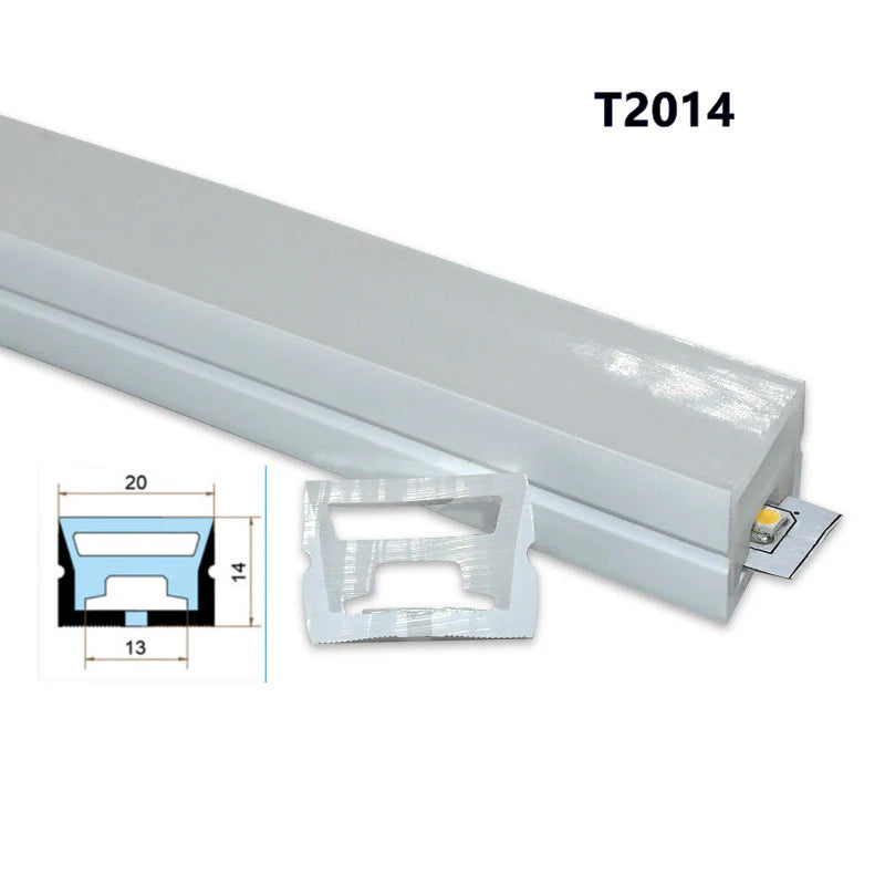 S1420 Neon Light Housing – 14x20mm | Silicone LED Channel System | 12mm PCB Width | IP67 Waterproof | 16.4FT/5M*1/16.4FT/5M*5M | Local Stock US/UK/DE