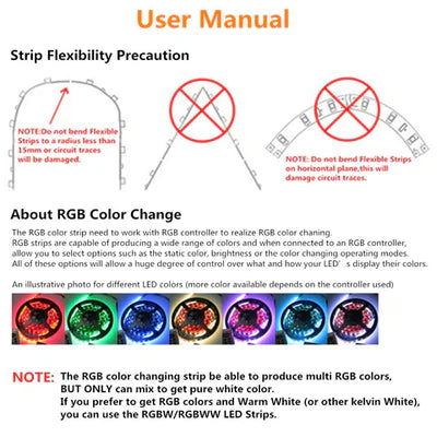 LightingWill Side Emitting SMD4020 RGB LED Strip Light - DC12V | 60 LEDs/M | 5mm PCB | Non-Waterproof | 5/50M | for Mirror, Kitchen Cabinet, Bedroom