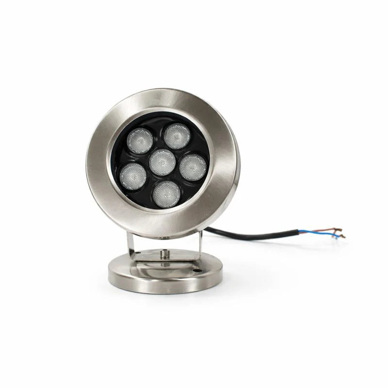 6W / 9W / 12W / 18W / 24W LED Underwater Spotlight – DC 12V / 24V Low Voltage | 6W / 9W / 12W / 18W / 24W | Adjustable Stainless Steel Submersible Light | IP68 Waterproof | RGB & Single Color Options for Pool, Fountain & Landscape Lighting |4 / 10Pack
