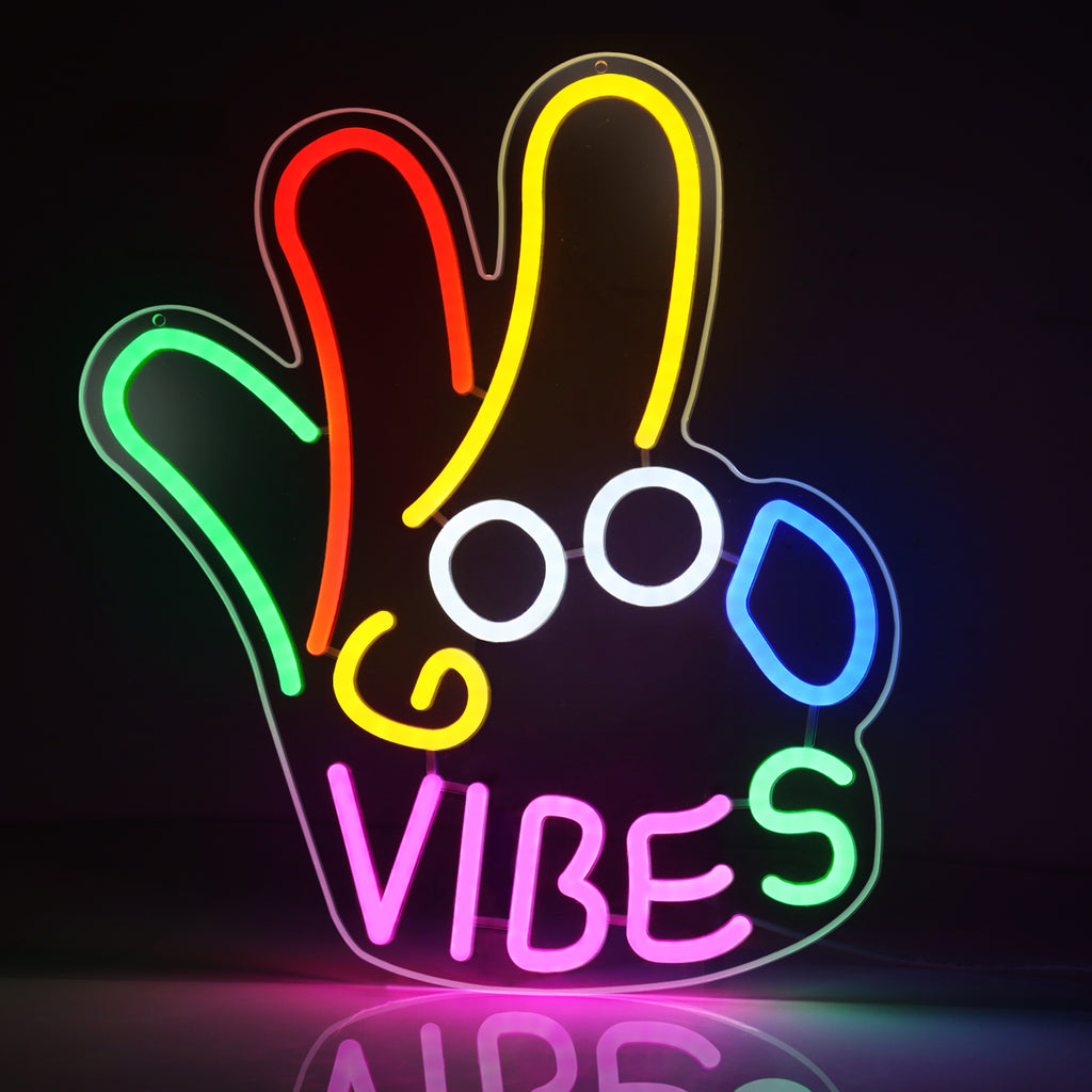 Good Vibes Neon Sign: Infusing Your Space with Positive Energy and Style