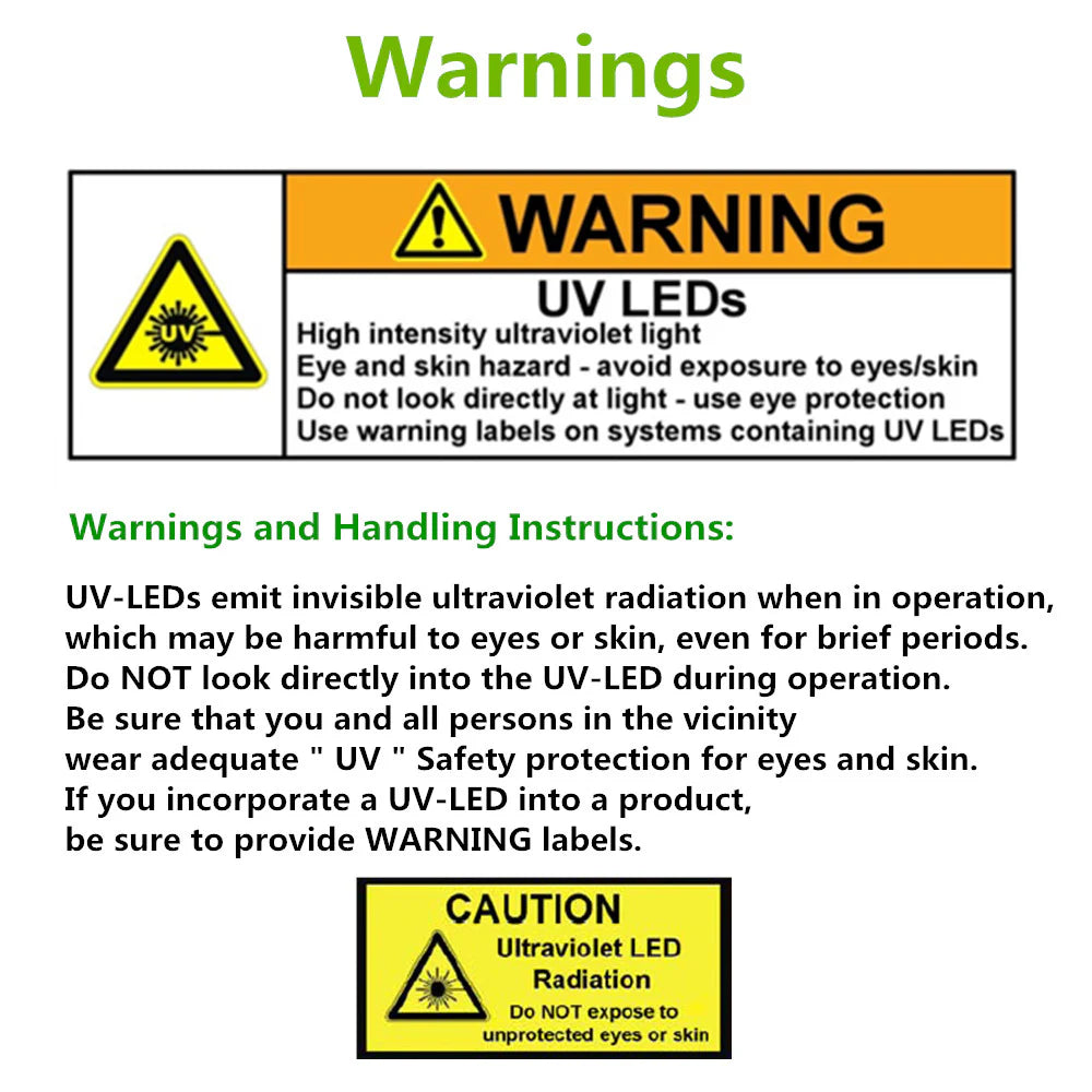 LightingWill 395–405nm SMD2835 UV LED Strip Light – 60/120/240 LEDs/m, 5M (16.4FT), Non-Waterproof/IP67