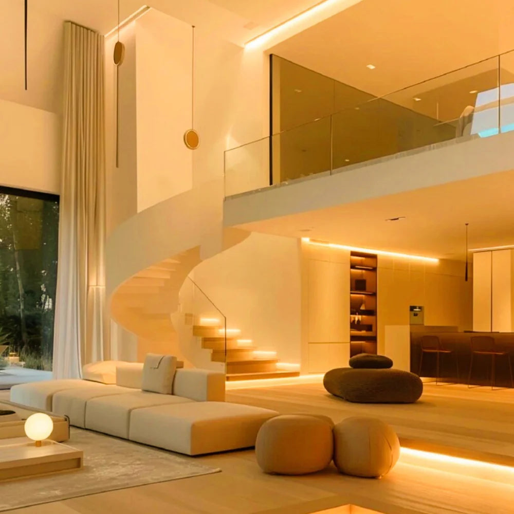 COB LED Strip Light 12V/24V 320/480/512LEDs/M, 8mm Flexible Dot-Free LED Tape, CRI80+ High Brightness Non-Waterproof, 3000K/4000K/6500K & RGB Colors for Cabinet Kitchen Lighting, 5M/10M Pack