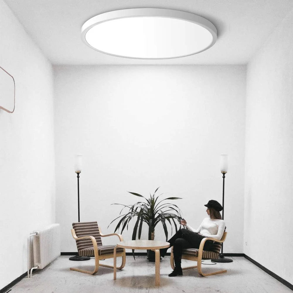 7 Inch Round 12W White LED Ceiling Light, 3000K / 4500K / 5000K / 6500K Flush Mount Ceiling Light Local Stock (US/UK/DE)