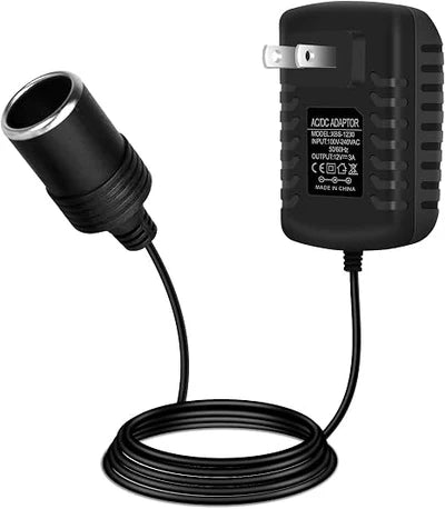DC 12V Cigarette Lighter Plug-in LED Adapter 36W, AC 100–240V to 12V Converter Transformer - US Plug for Car Accessories, Portable Devices and LED Lighting
