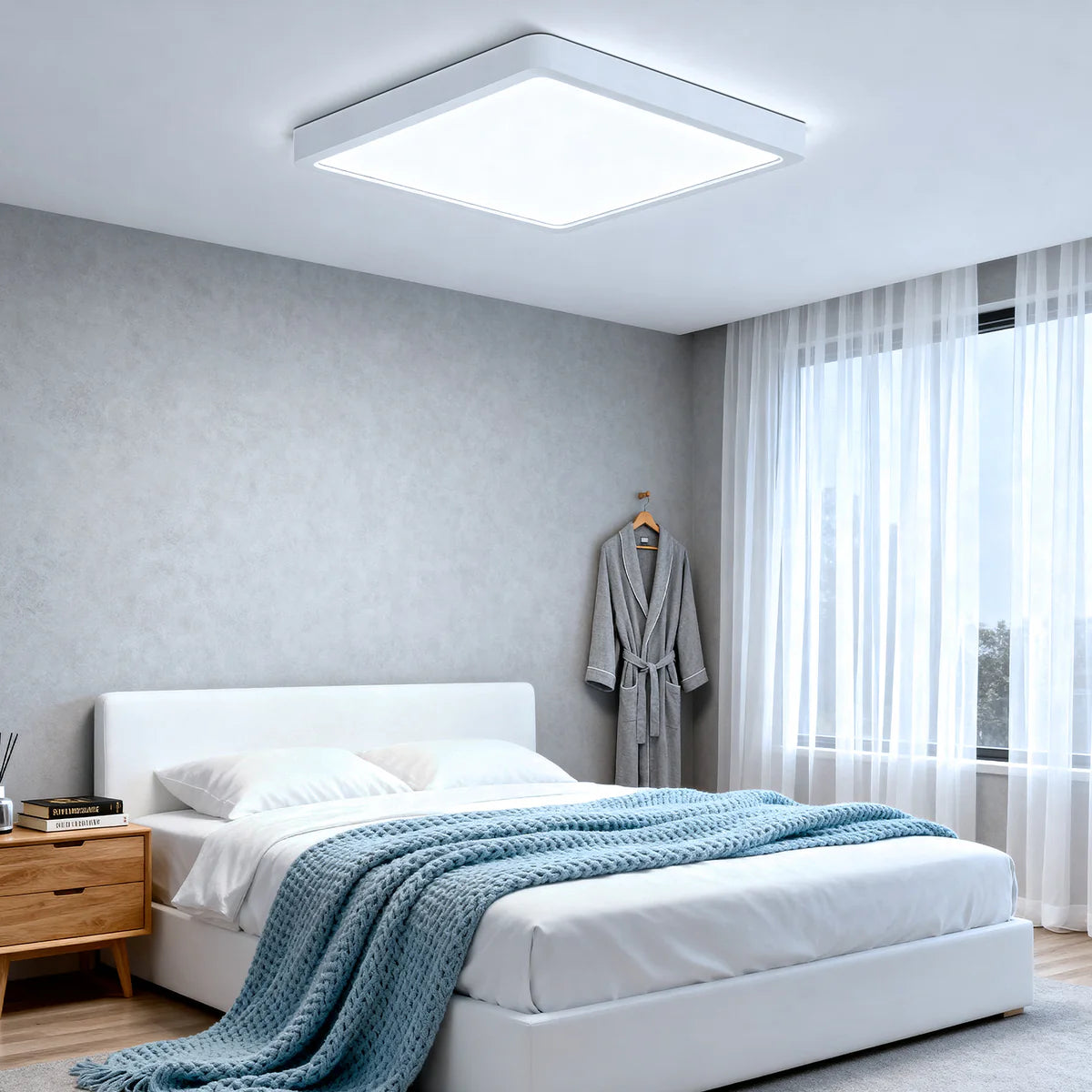 12.0 Inch Square 24W White LED Ceiling Light, 3000K / 4500K / 5000K / 6500K Flush Mount Ceiling Light Local Stock (US/UK/DE)