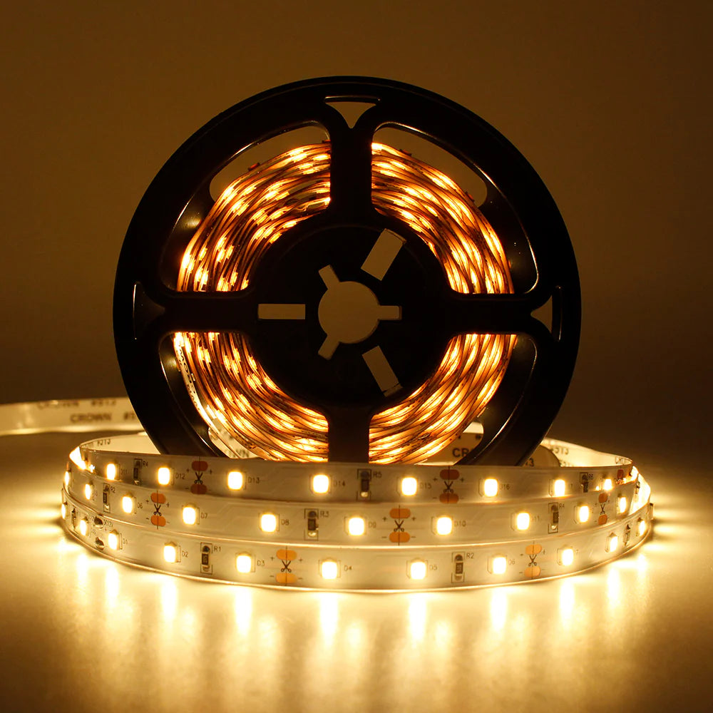 LightingWill 16.4FT 5Meter SMD2835 300LED 12V 30W True Color CRI95+ Full Spectrum LED Strip Light