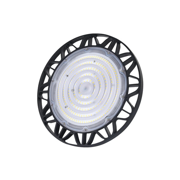 UFO LED High Bay Light 150W, 6500K Daylight White 19,500LM (130LM/W) 100-240V AC High Bay LED Light with Hanging Hook for Factory Warehouse Workshop 4 | 8 | 12 pcs Pack