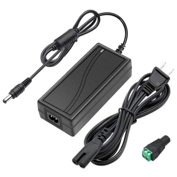 60W AC 100–240V Input Desktop LED Power Supply Switching Transformer with UK Plug DC 12V for LED Strip Lights, Cabinet Lighting, Display Lighting and Indoor LED Projects
