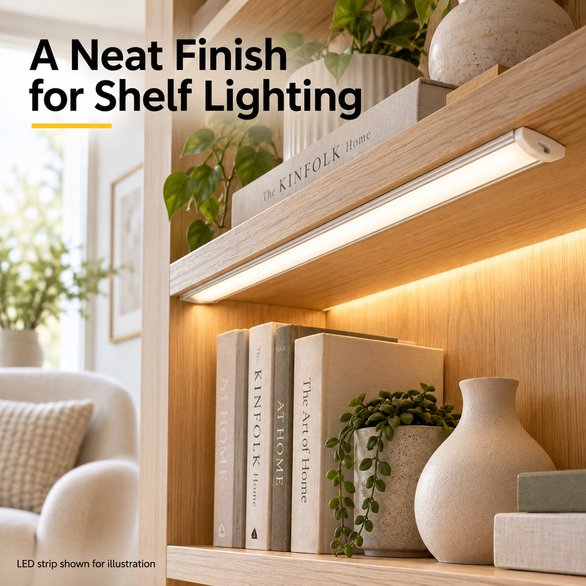 Silver U08 18x6mm Bendable U-Shape LED Aluminum Channel for LED Strips up to 12mm, with Milky White Diffuser Cover, End Caps & Mounting Clips