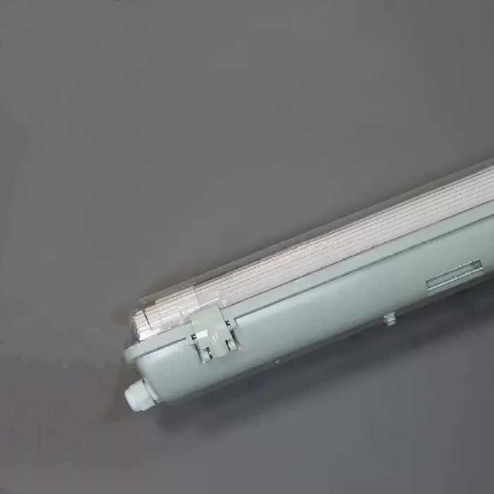 TP Series 4ft LED Tri-Proof Light, 1-Tube Included Waterproof Dustproof LED Fixture Stripe Clear Cover 3000K/4000K/5000K AC 90–240V Non-Dimmable 4-Pack