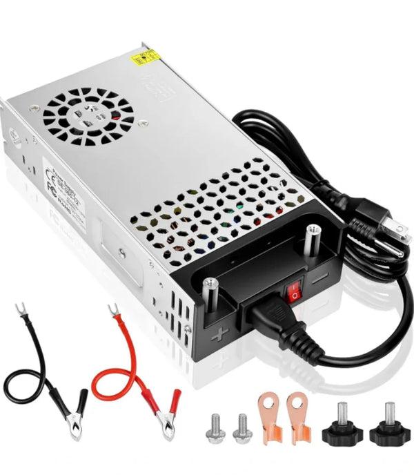 Upgrade 12V DC LED Switching Power Supply 360W–720W (30A–60A), AC 110/240V Input Converter & Transformer, Cooling Fan Design, LED Driver Adapter for Strip Lights, 3D Printer, Radio — US/UK/EU Plug Options, CE/FCC/RoHS Certified