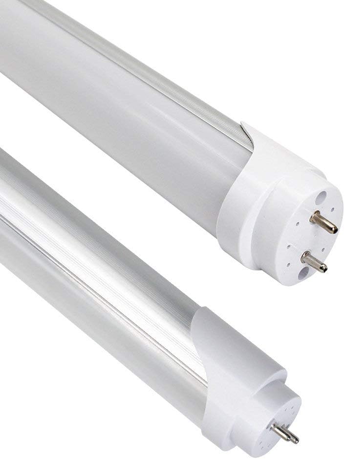 LightingWill LED T8 Light Tube 2FT, Warm White 3000K-3500K, Dual-End Powered Ballast Bypass, 1000Lumens 10W (24W Fluorescent Equivalent), Frosted Cover, AC85-265V Lighting Tube Fixtures, 4 Pack…