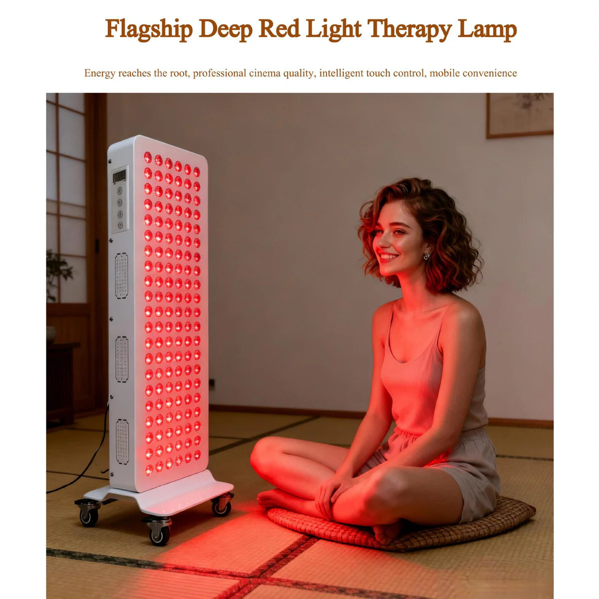 ALW-PRO Series Large Panel Infrared Therapy Lamp – 140W / 260W / 420W | Dual Chip Red & IR | Touch Control with Timer & Pulse Dimming | 30° Lens | AC85–265V | Hanging Rope & Goggles Included | for Skin Care | US / EU / UK / AU Plug