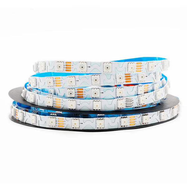 LightingWill WS2815 S Shape RGBIC LED Strip Light DC12V 8mm PCB SMD5050 Individually Addressable 60 LEDs/m Breakpoint Resume Non Waterproof Flowing LED Strip for Party Decoration DIY Lighting 5M 50M