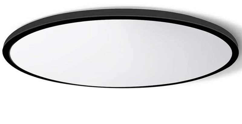 AC 110–130V Round Black LED Ceiling Light, 18W / 24W / 32W Options 3000K / 4500K / 5000K / 6500K Flush Mount Ceiling Light Local Stock (US)