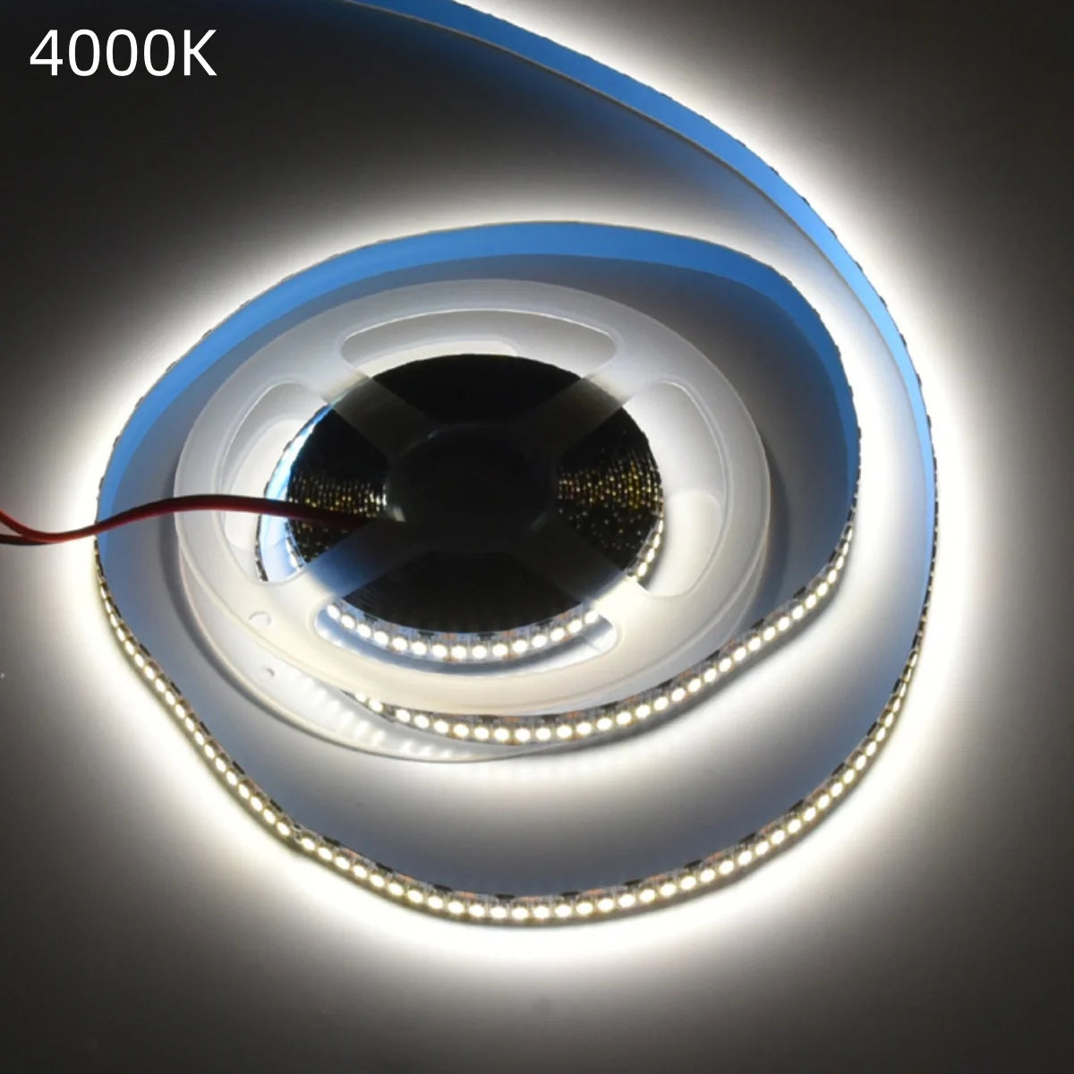 High Density SMD2835 LED Strip Light, 5m Roll | 12V DC | 240 LEDs/m | 18W/m | White 3000K / 4000K / 6000K | 10mm PCB | IP00 / IP67 Options