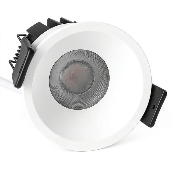 CDG-US Angled Reflector 12W (3″) Deep Anti-Glare Full Spectrum LED Downlight | 90–140V | 4/12 Pack | 5CCT Adjustable | 24° Beam | White Housing | CRI>97 | Architectural Recessed Lighting