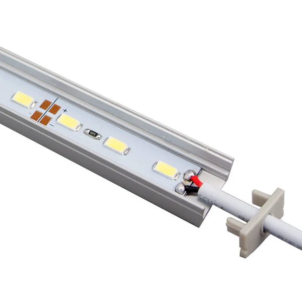 LightingWill U02 Silver Aluminum Rigid LED Strip Light - DC12V | SMD5630 72 LEDs/M | 17×9mm | 0.5M/1M | Warm White / Natural White / Cool White| Silver Finish | Non-Waterproof | for Indoor Accent & Display Lighting | 10 / 50PCS
