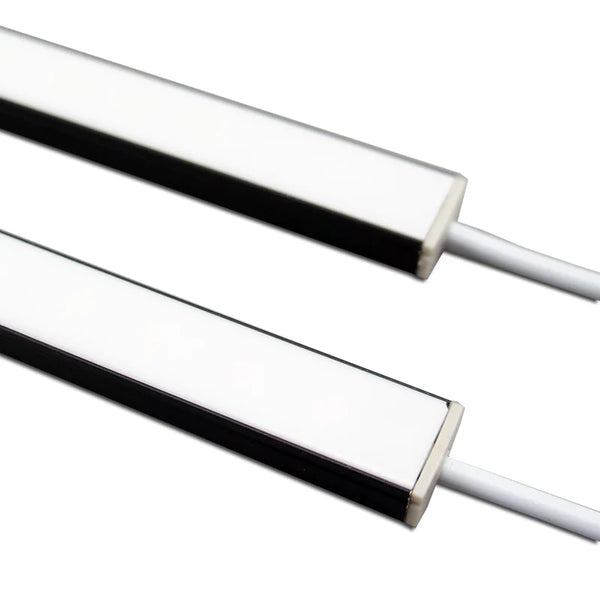 LightingWill U02 Black Aluminum Rigid LED Strip Light - DC12V | SMD5630 72 LEDs/M | 17×9mm | 0.5M/1M | Warm White / Natural White / Cool White | Black Finish | Non-Waterproof | for Indoor Accent & Display Lighting | 10 / 50PCS