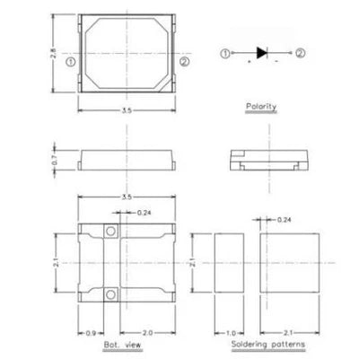 380–385nm UV LED Emitters – Pack of 1000 / 4000 | SMD2835 / SMD5050 | 0.5W | Gold Wire | 380nm UV Chips for Industrial Curing, 3D Printing & Photocatalysis