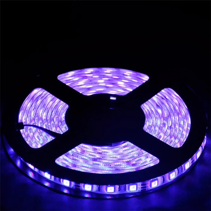LightingWill 5M/10M SMD5050 RGB LED Strip Light Kit - DC12V | 30 / 60LEDs/M | 10mm PCB | IP00 / IP65 | 5M /10M | RGB Color Changing LED Strip Lights with Alexa, Google Assistant | 24/ 44 Keys Controller + Power Supply