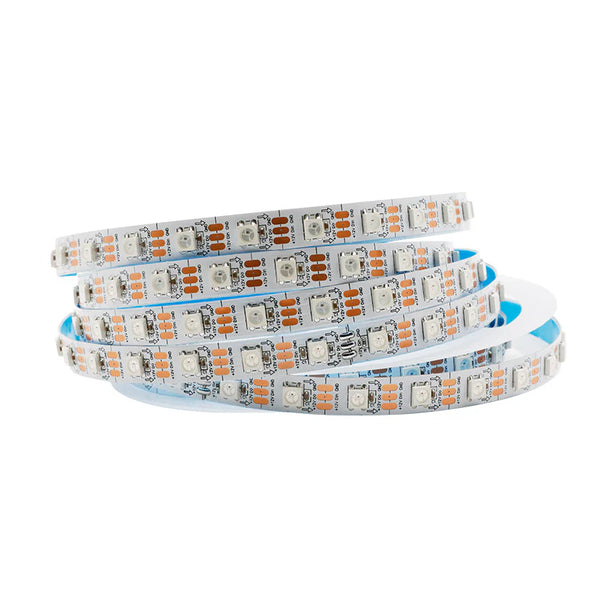 LightingWill WS2812 RGBIC LED Strip Light DC12V 10mm PCB SMD5050 Individually Addressable 30 60 LEDs/m IP00 IP65 IP67 Flowing Multicolor LED Strip for Party Decoration DIY Lighting 5M 50M
