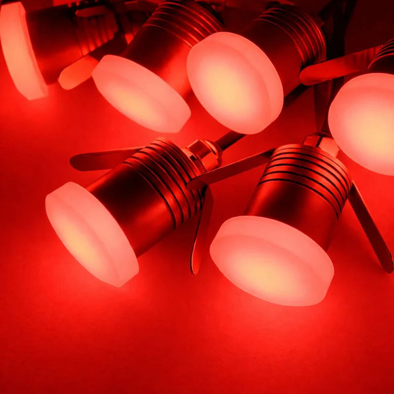 8/10-Pack Moonlight LED Step Lights – 3000K / 4000K / 6000K & Red / Green / Blue | 1W | DC12–24V | IP65 Waterproof Anti-Glare Inground & Wall Lights