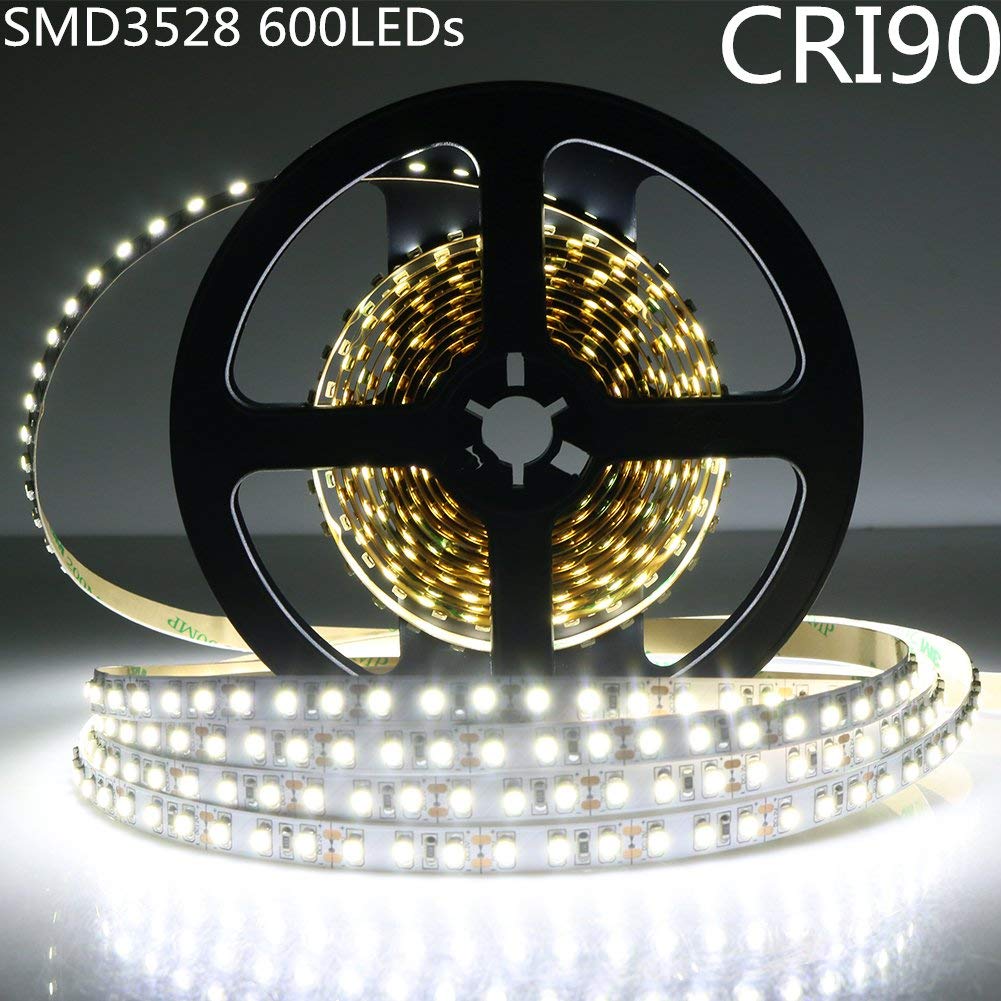 LED Strip Light CRI90 SMD3528 600LEDs DC 12V 5Meters per Roll