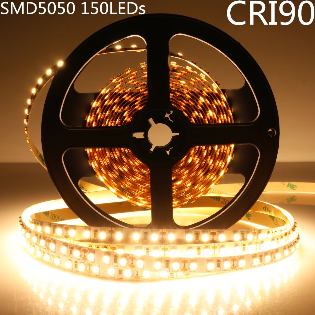 LED Strip Light CRI90 SMD5050 150LEDs DC 12V 5Meters per Roll