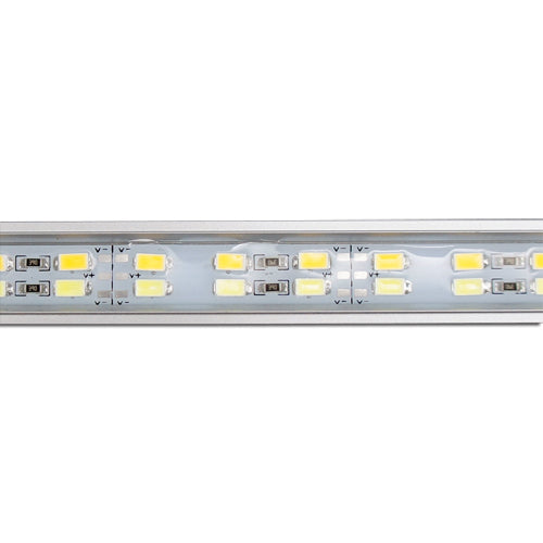 5er-Pack 1,64 Fuß/50 cm DC 12 V 13 Watt 1000 lm-1200 lm Dual Weiß CCT Farbtemperatur einstellbar SMD5630 Aluminiumgehäuse Starres hartes LED-Lichtband 72 LEDs Nicht wasserdichte oder wasserdichte LED-Lichtleiste